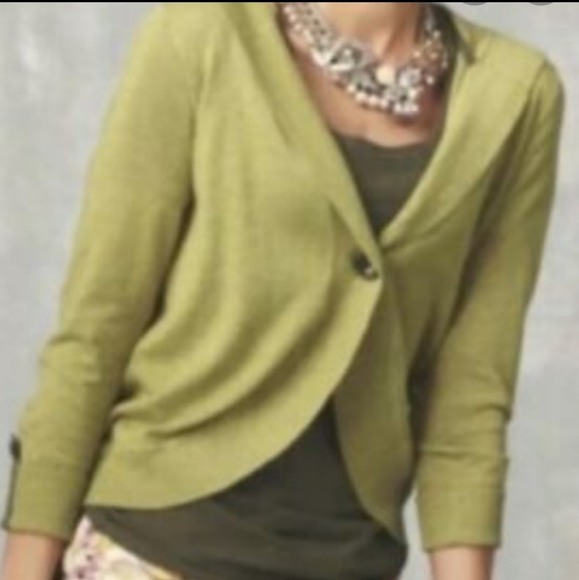 Cabi Avacado Hooded Cardigan Size M